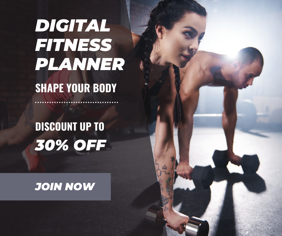 Fitness Planner, Weight Loss Journal, Workout, Health & Meal Tracker for iPad, Android, Surface Pro, GoodNotes, Notability and More